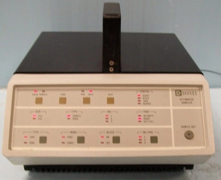 DIONEX AUTOMATED SAMPLER, MODEL ASM-3, # 924312, 100/120VAC, 1A, 50/60HZ, 220/240VAC, 1/2A, 50/60HZ