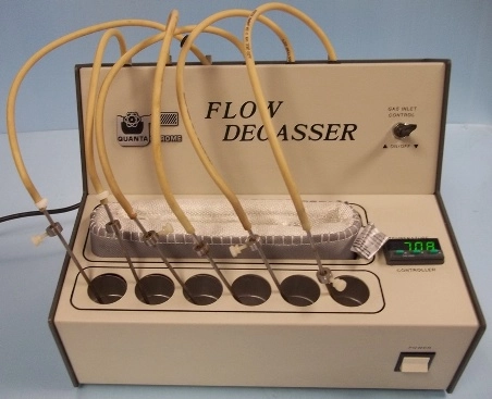 QUANTACHROME FLOW DEGASSER MODEL: FD-1, : 12996122501, 120 VAC, 60HZ, 1 PHASE, TEMPERATURE CONTROLLE