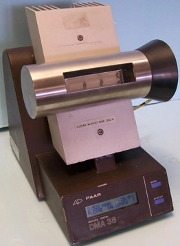 ANTON PAAR DMA 38 SPECIFIC GRAVITY API DENSITY METER SET UP FOR SPECIFIC GRAVITY @ 15 DEG C API @ 