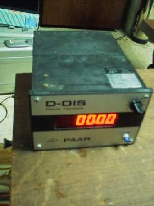 ANTON PAAR D-DIS DENSITY CALCULATOR, NO 58699, VOLTS: 220/110, HZ 50 / 60, VOLT AMPS: 10, 160 MA S