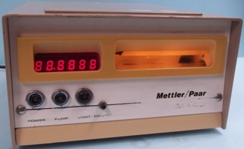 METTLER/PAAR DMA 45, ANTON PAAR DMA 45, NO: 452582, VOLTS: 110/220, HERTZ: 50/60, VA: 35, FUSE: 05 