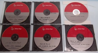 ANTON PAAR CD'S SOFTWARE, 2) ANTON PAAR CQC SW UPDATE V100E/07/2005, 2) ANTON PAAR CQC V100ER &amp;am
