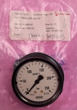 ANTON PAAR PRESSURE GAUGE CAT NO: 72361, WIKA GAUGE 0-250 BAR, EN 837-1, NO: 4131787035, DEL NO: 803