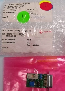 ANTON PAAR BOARD TTL CONVERTER EDIV-80-50, CAT NO: 147672, DEL NO: 28002552, YOUR ORDER: 431561, POS