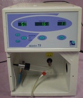 SEDERE SEDEX 75, ELSD SEDERE SEDEX 75 EVAPORATIVE LIGHT SCATTERING DETECTOR :0271034E, POWER:115V A