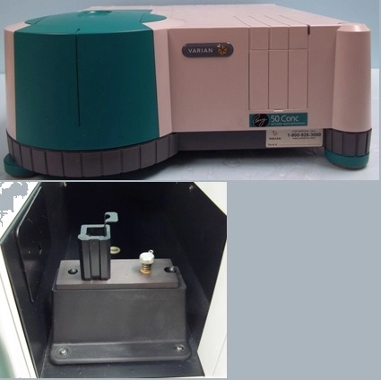 VARIAN CARY 50 CONC UV VISIBLE SPECTROPHOTOMETER : ELO8024319 CSA NRTL/C 10101 UL 3101-1 CAN 004 55