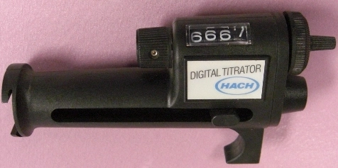 HACH DIGITAL TITRATOR ML = DIGITS DIVIDED BY 800 