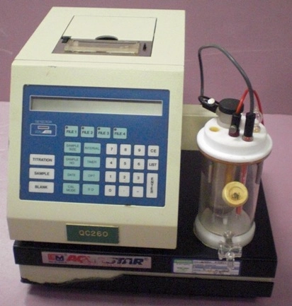 EM SCIENCE AQUASTAR C2000 TITRATOR, MFG NO 81246-21, VAC: 110, HZ 60, DATE: 1993