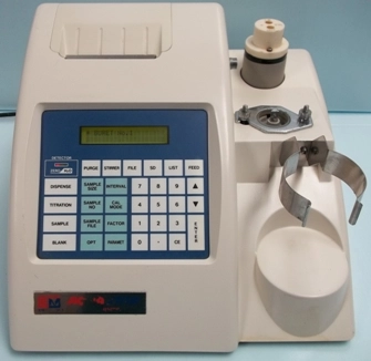 EM SCIENCE AQUASTAR AQV-7S TITRATOR, MODEL: AQV-7S, NO: 85218-03, POWER: 110, HERTZ: 60, DATE: 2000,