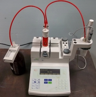 METTLER TOLEDO DL55 TITRATOR, END POINT, EQUIVALENCE POINT PH-STAT, TAN/TBN AND ACID AND BASE CAPACI