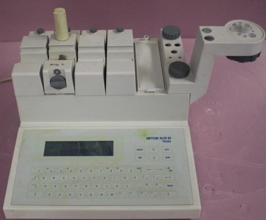 METTLER TOLEDO DL70 ES TITRATOR, FNR:25891 01, SNR:5119248548, 100-12V 600MA 16 AT 200-240V 300MA 0