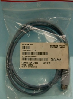 METTLER TOLEDO CONNECTION CABLE DL/TC/LG ITEM CODE T-LOG ITEM NO 00042931