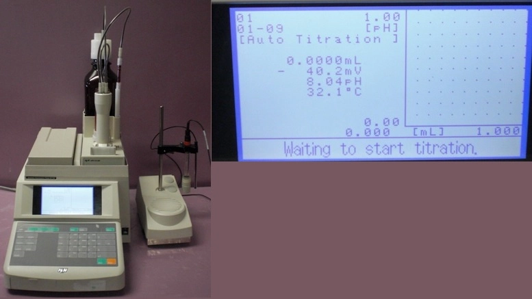 KEM KYOTO AUTOMATIC POTENTIOMETRIC TITRATOR AT-510, MFG NO NZ187B50, DATE: 2007-12, AMBIENT TEMP: 