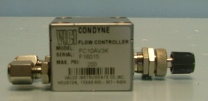 VICI CONDYNE FLOW CONTROLLER MODEL FC10AV3K F16015 MAX PSI 200