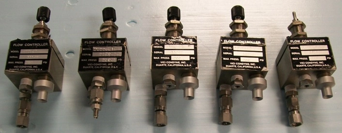 VICI CONDYNE, FLOW CONTROLLER MODEL: FC22SS1, : 11559, 11554, 11562, 11558, 11549, MAX PRESSURE: 20