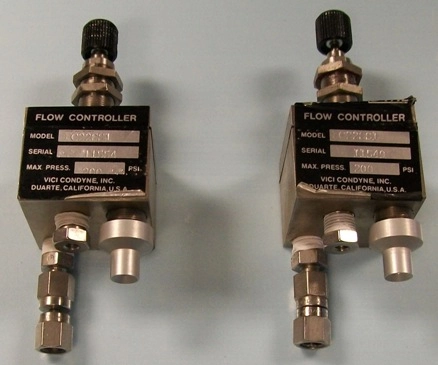 VICI CONDYNE, FLOW CONTROLLER MODEL: SA202-3(5), &amp; (3)1, : 9026, &amp; 4999, MAX PRESSURE: 200 