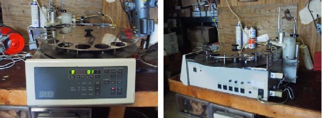 KYOTO ELECTRONICS CHG-310 SAMPLE CHANGER, 18 POSITION CAROUSEL, MODEL: CHG-310-18, DATE: 19914, MFG