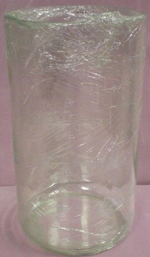 GLASS JAR USED FOR VISCOSITY BATH 10" WIDE, 18" TALL 