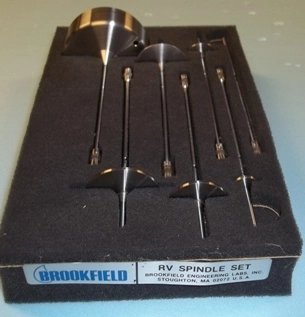 BROOKFIELD RV SPINDLE SET CONSISTING OF THE FOLLOWING SPINDLE NUMBERS: 1,2,3,4,5,6,7,