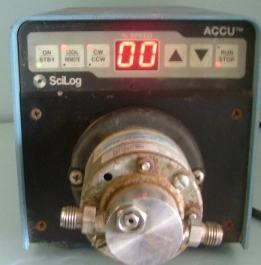 SCILOG ACCU MICRO PUMPS AND CONTROLLERS, ( ONE MISSING PUMP CONTROLLER ONLY) MADE IN USA 75 WATT 50-