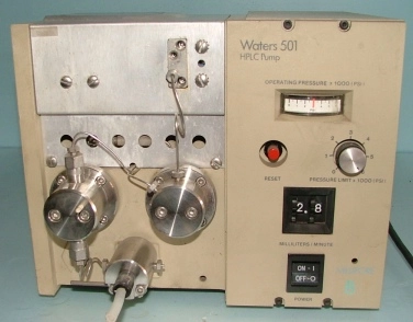 MILLIPORE WATERS 501 HPLC PUMP SPS-205386 115V/230V 50-60HZ 250VA MAX MILLIPORE WATER CHROMATOGRAPH 