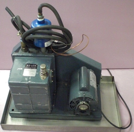 WELCH DUO-SEAL VACUUM PUMP, MODEL: 1402, : 127102, BALSTON FILTER TYPE 18/18-371 H, GE MOTOR, 60HZ, 