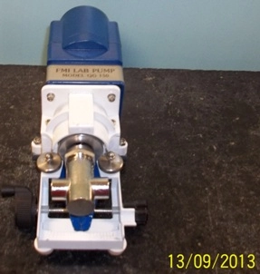 FLUID METERING INC TYPE: QG-150 FMI LAB PUMP MODEL: QG150-1 W/ PISTON DIAMETER &Acirc;&frac14;" FLOW RANGE ML/MIN