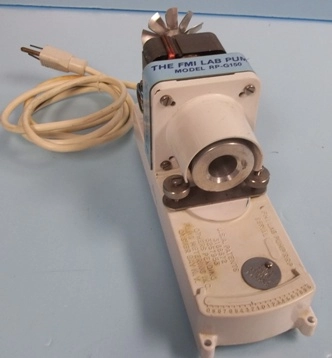 FMI FLUID METERING INC LAB PUMP MODEL: RP-G150 DRIVE A48952 NO PUMP HEAD