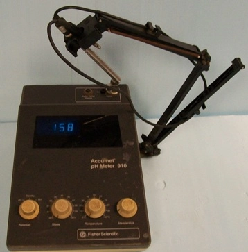 FISHER SCIENTIFIC ACCUMET PH METER 910, : 11201346, V-115, A-06, HZ 50/60 CAT 13-636-910