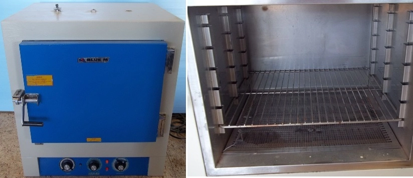 BLUE M STABIL-THERM GRAVITY OVEN MODEL: OV-18A : 18A709 BOM# H9-00009 TEMP RANGE: 38C-288C/550F, 120