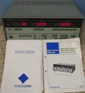 YOKOGAWA ELECTRIC CORP 2533 DIGITAL POWER METER MODEL NO 253311, 110-90 VAC, 48-63HZ, GP-IB, RS-23