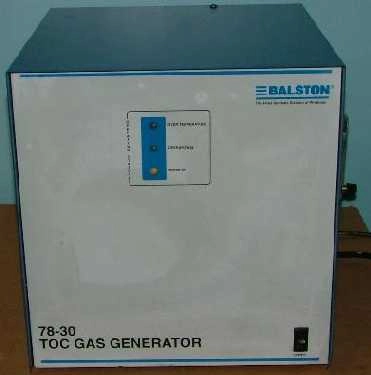 BALSTON 78-30 TOC GAS GENERATOR, MAX INLET PRESSURE: 125 PSIG, MIN INLET PRESSURE: 60 PSIG, MAX F