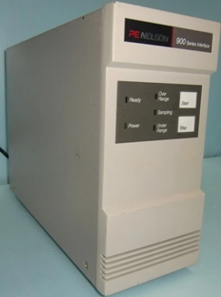 PE NELSON 900 SERIES INTERFACE MODEL NO 970 INPUT: 100-120 VAC: 750 MA 3AG 250V TYPE F FUSE 220-240