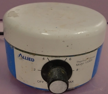 ALLIED THERMIX STIRRER MODEL, VOLTS: 115, AMP: 2, HZ: 60, MODEL: 120MR, CAT: 14-03-120MR, : 2094 