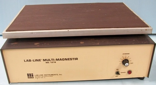 LAB LINE MULTI-MAGNESTIR # 1278, # 0678, 50/60HZ 18" X 7" X 14" SIMULTANEOUS STIRRING OF 4 TO 6 VESS