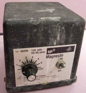 AMERICAN SCIENTIFIC PRODUCTS, MAGNESTIR MAGNETIC STIRRER, CAT NO 58290, 120 VAC 50/60 HZ