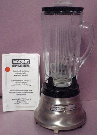 WARING PRO COMMERCIAL BLENDER MBB518, MODEL: WF2111211, : 120312, 120 V AC, 60 HZ, 3 AMPS