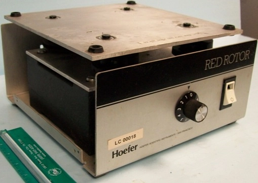 HOEFER-RED ROTOR, MODEL# PR70/75-115V # HSSPM-2370, 115V, 60HZ, FUSE VALUE 1 MANUFACTURED BY HOEFER 