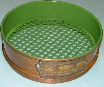 FISHER SCIENTIFIC CO USA STANDARD TESTING SIEVE ASTME-11 SPECIFICATION NO 3/8IN OPENING IN