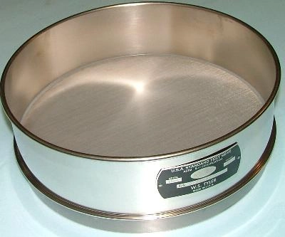 WS TYLER USA STANDARD TESTING SIEVE ASTME-11 SPECIFICATION NO 200, METRIC 75UM INCHES 00