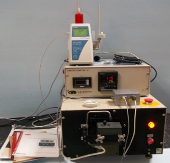 CW CWB BRABENDER INSTRUMENTS INC ABSORPTOMETER "E" TYPE: E, NO CEE1/1396EN, WITH CONTROLLER ASSE