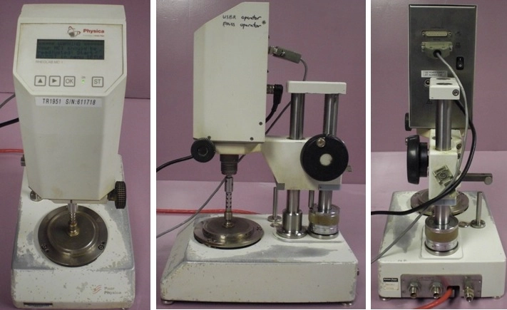 ANTON PAAR, PHYSICA RHEOLAB Mc1, TR1951, :611718, INPUT;15VDC, 20VA, (STAND) TYPE:SMKP/Mc1 NO:237970