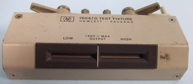 HEWLETT PACKARD 16047D TEST FIXTURE, 40V MAX OUTPUT, LOW AND HIGH PORTS 