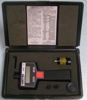 AMETEK MANSFIELD &amp; GREEN DIVISION DIGITAL TACHOMETER, MODEL: 1726, NO: 062091011, INCLUDES 2 RUB