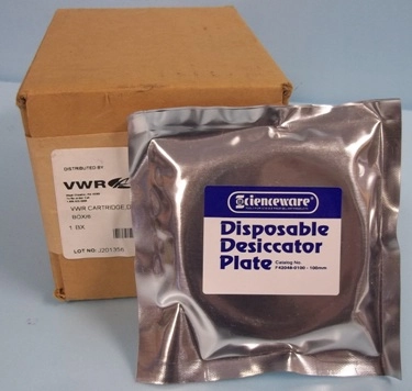 BOX OF 6 VWR DISPOSABLE DESICCATOR PLATES (SCIENCEWARE) CAT# F42048-0100-100MM