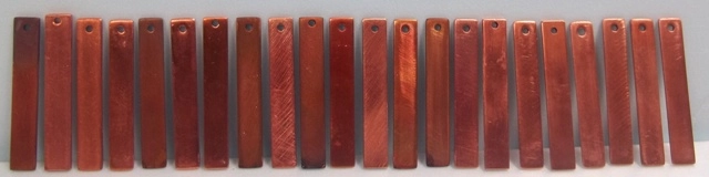  LPG POLISHED COPPER CORROSION TEST STRIPS 3" X &frac12;" X 1/16"