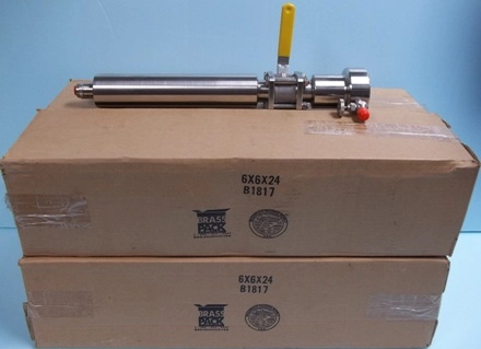 HELMCO MANUFACTURING, RVP2, REID VAPOR PRESSURE SAMPLE CYLINDER FOR LPG, ASTM D1267 SHARPE CF8M, 101