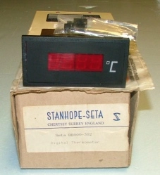 STANHOPE-SETA 88000-302 DIGITAL THERMOMETER : 84 202-080, : 13335, TYPE: M 1018, : 0303041, 220V, NE