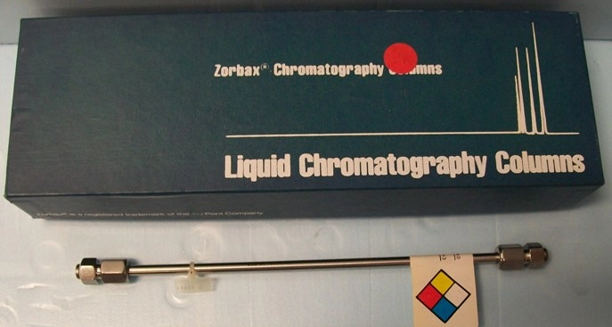 ZORBAX LIQUID CHROMATOGRAPH HPLC COLUMN ZORBAX ODS 46 MM X 25 CM, : 880952702, F 50780 STATIONARY