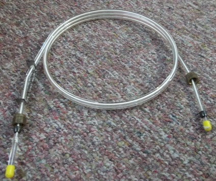 VARIAN CAPILLARY TUBE 5% TCWP CWAW 60/80 200CM X 2MM ID GLASS : 03-912573-10 # 030890-1046